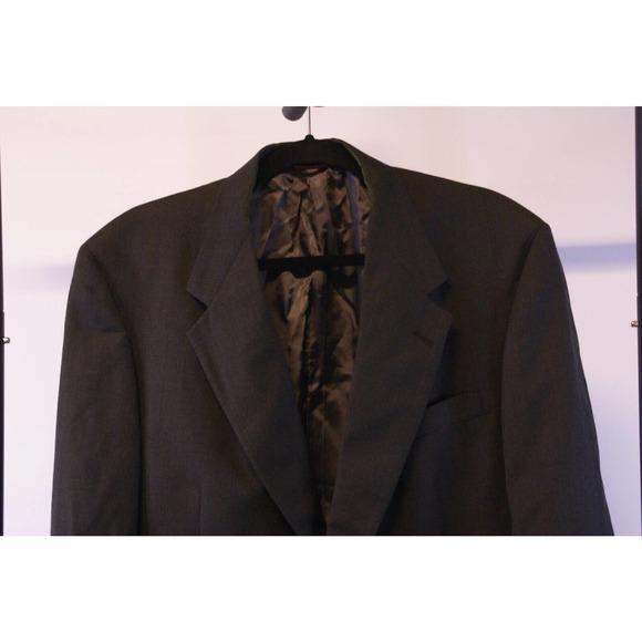 Hart Schaffner Marx Blazer Men 40L Black Long Sleeve Single Breasted Notch Lapel - Picture 4 of 10